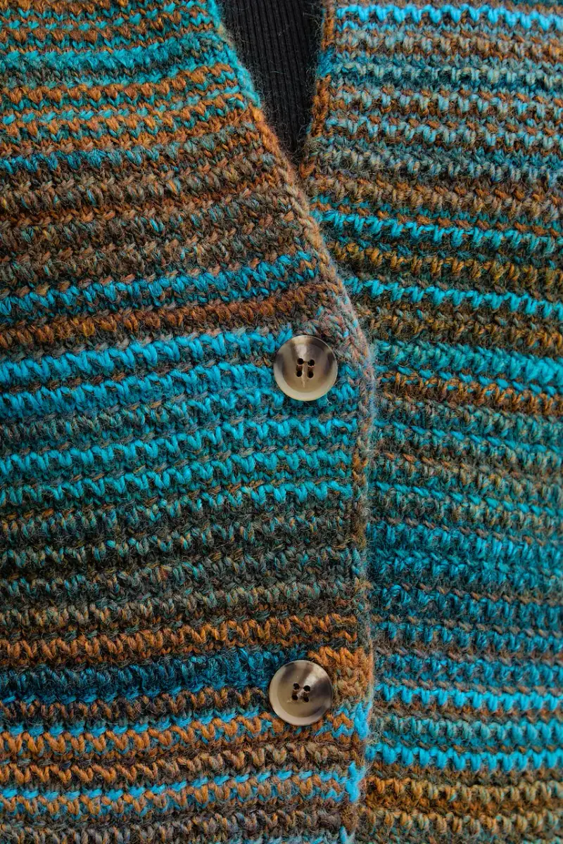 United Colors of Benetton Cardigan Verde 3958257 miniatura 5