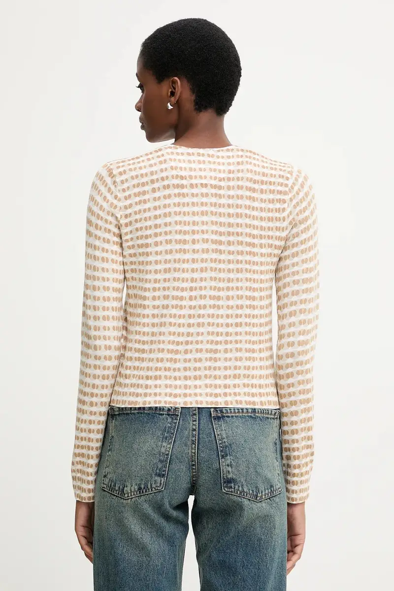 United Colors of Benetton Cardigan Donna Beige 3574985 miniatura 3