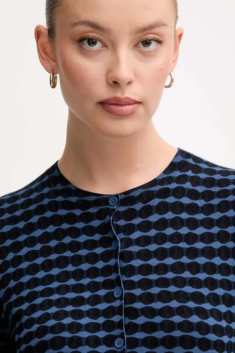 United Colors of Benetton Cardigan Donna Blu 3596052 miniatura 4