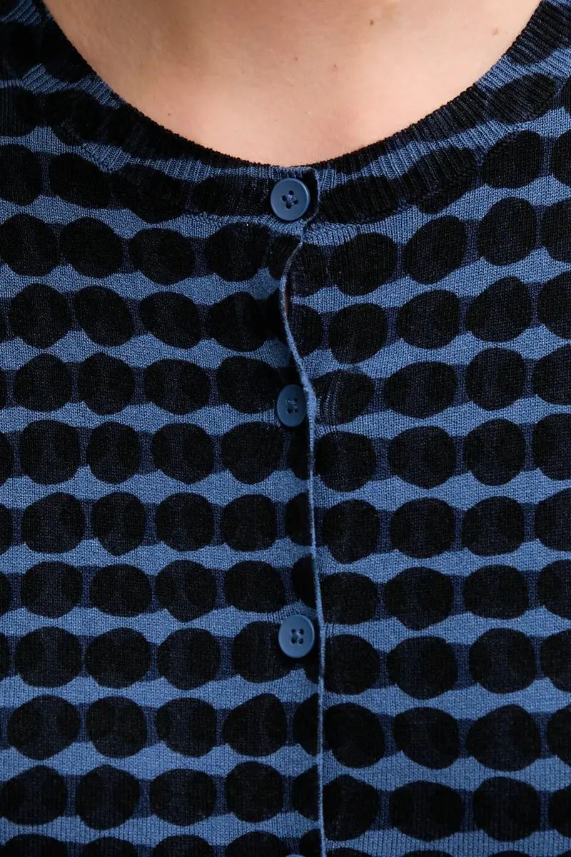 United Colors of Benetton Cardigan Donna Blu 3596052 miniatura 5