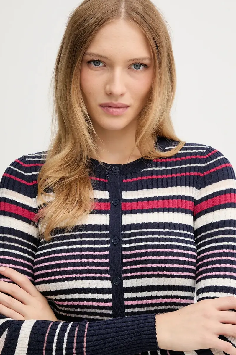 United Colors of Benetton Cardigan Donna Blu 3595230 miniatura 4