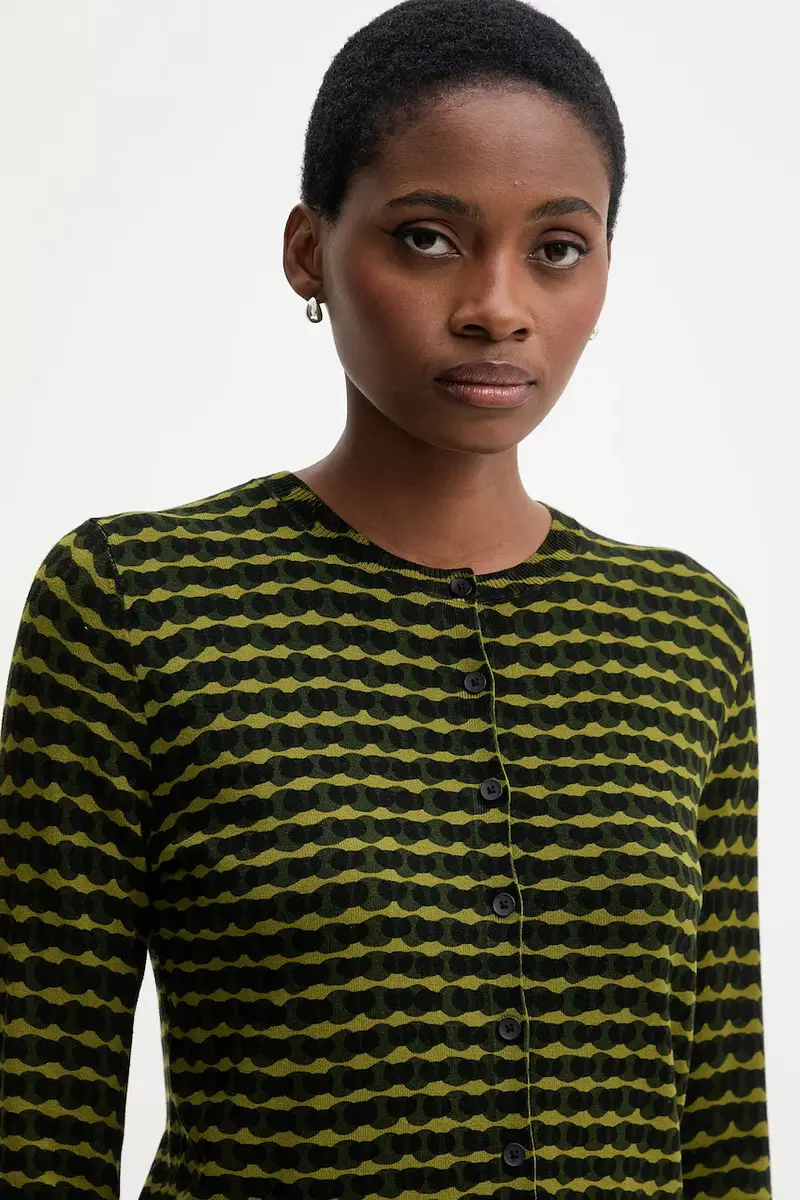 United Colors of Benetton Cardigan Donna Verde 3670549 miniatura 4