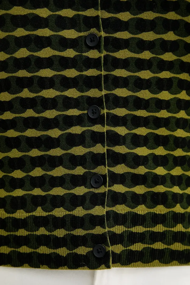 United Colors of Benetton Cardigan Donna Verde 3670549 miniatura 5