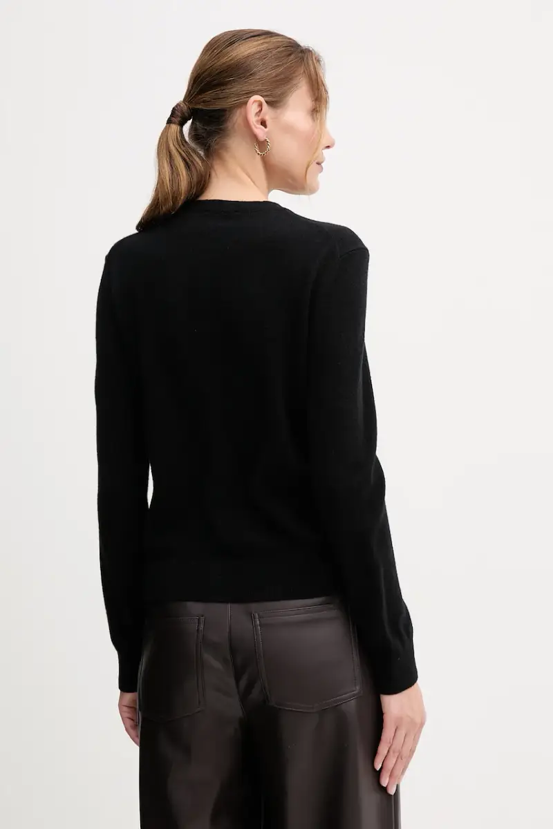 United Colors of Benetton Cardigan Donna Nero 3649226 miniatura 3