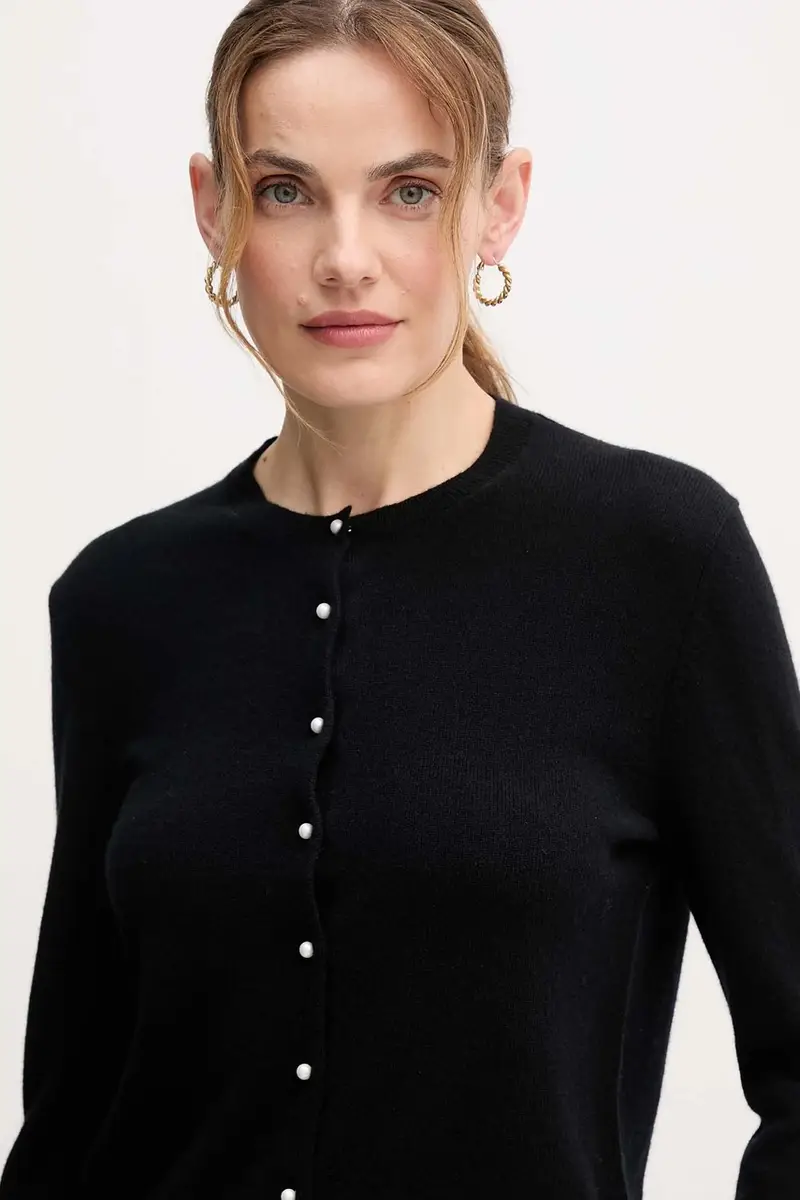 United Colors of Benetton Cardigan Donna Nero 3649226 miniatura 4