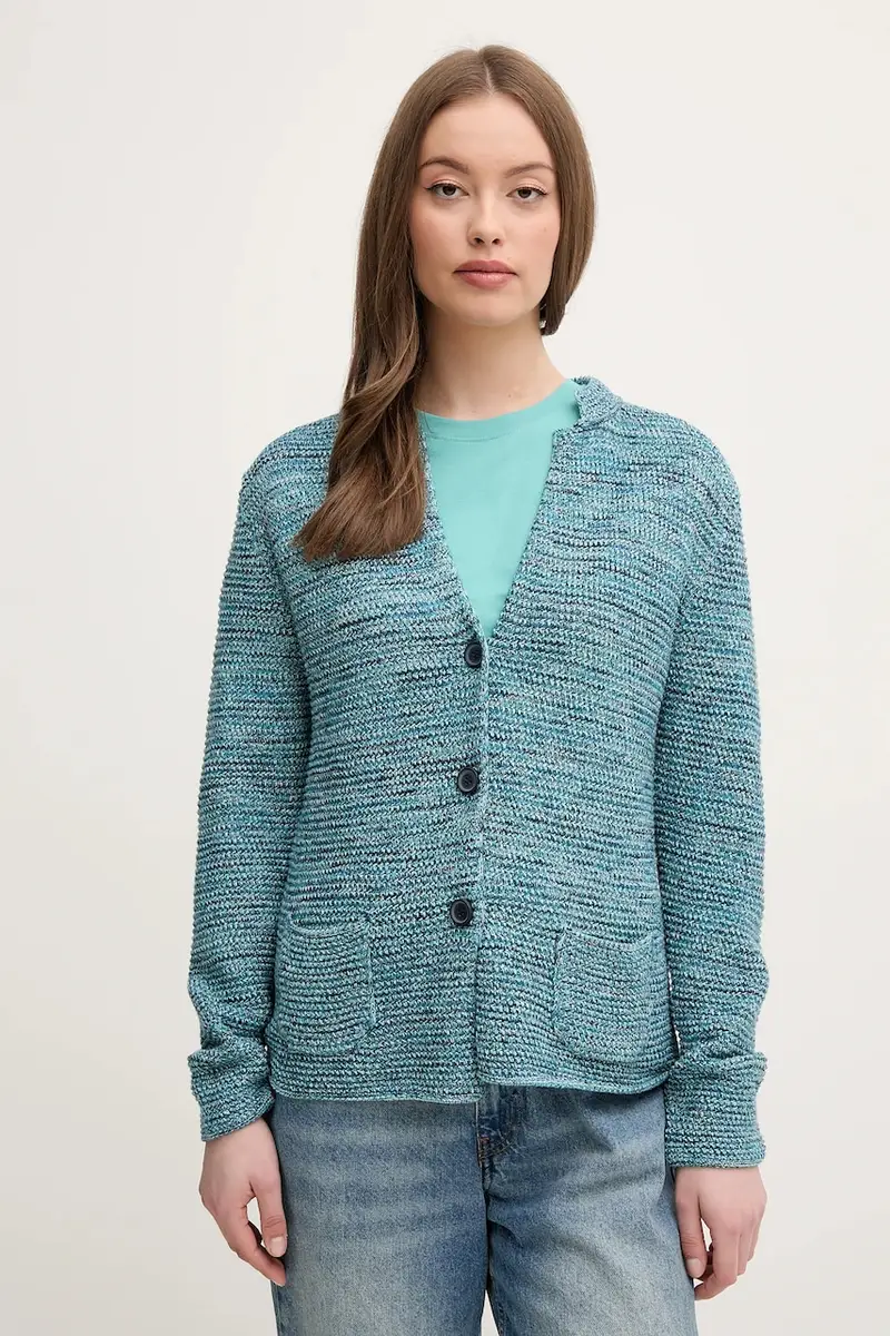 cardigan in cotone colore rosa Turchese