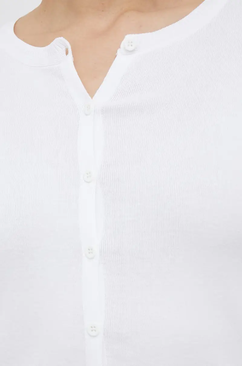 United Colors of Benetton Cardigan Donna Bianco 3576456 miniatura 5