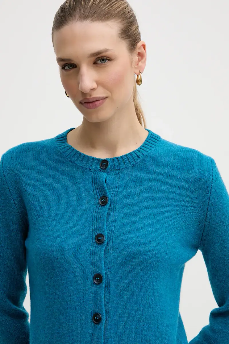 United Colors of Benetton Cardigan Blu 4148172 miniatura 4