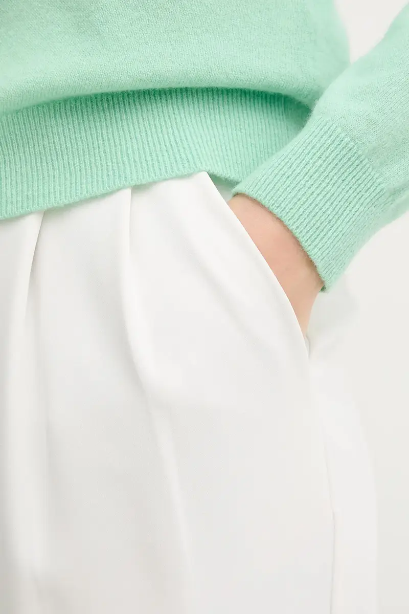 cardigan in lana colore verde miniatura 4