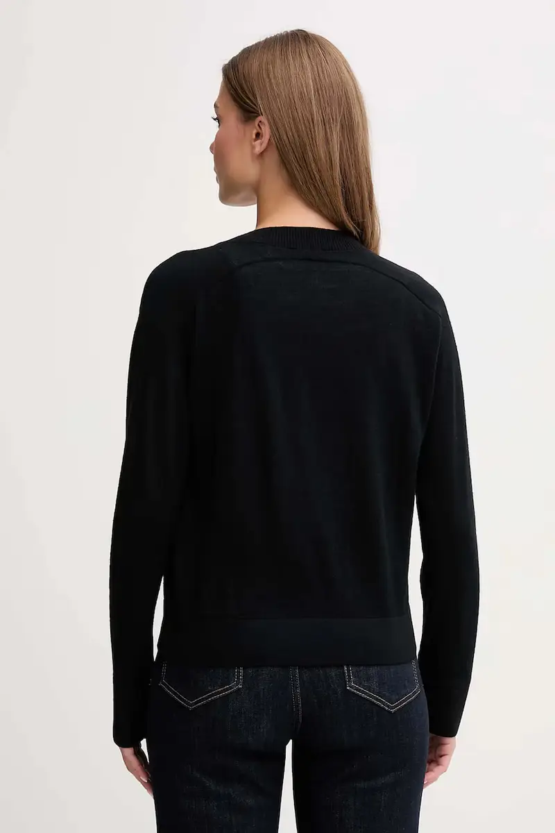 United Colors of Benetton Cardigan Donna Nero 3627538 miniatura 3