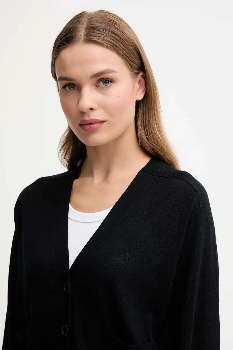 United Colors of Benetton Cardigan Donna Nero 3627538 miniatura 4