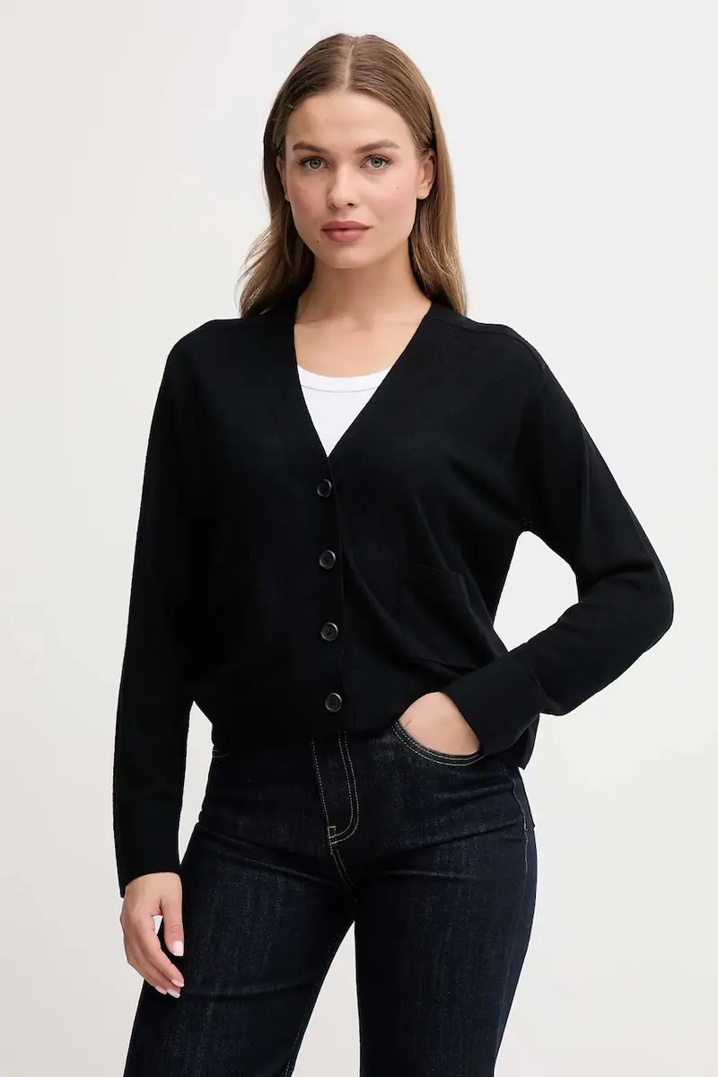 United Colors of Benetton Cardigan Donna Nero 3627538