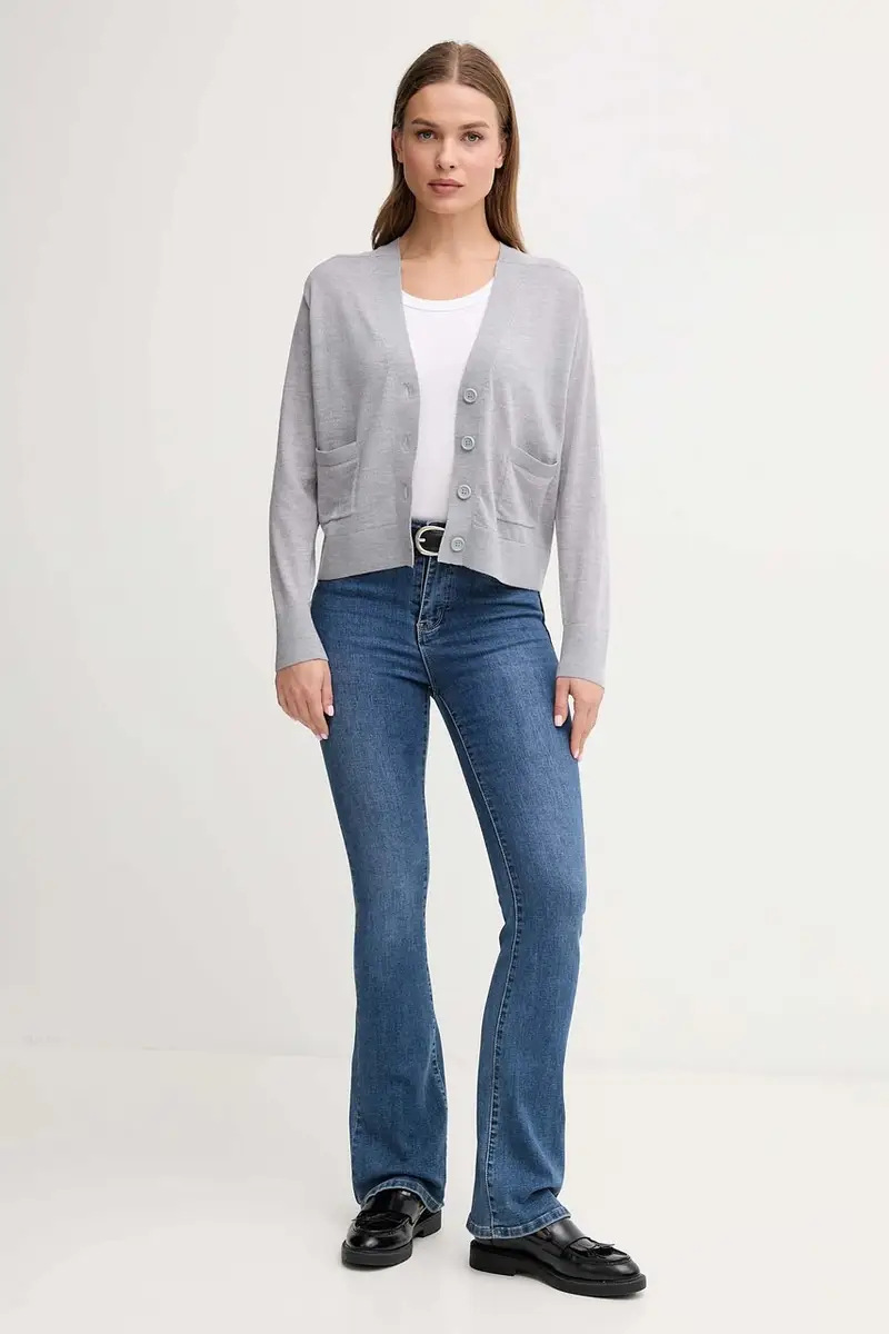 United Colors of Benetton Cardigan Donna Nero 3609678 miniatura 2