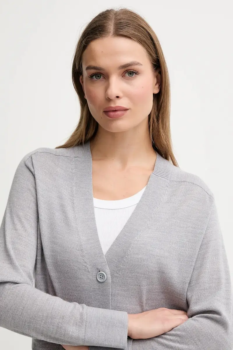 United Colors of Benetton Cardigan Donna Nero 3609678 miniatura 4