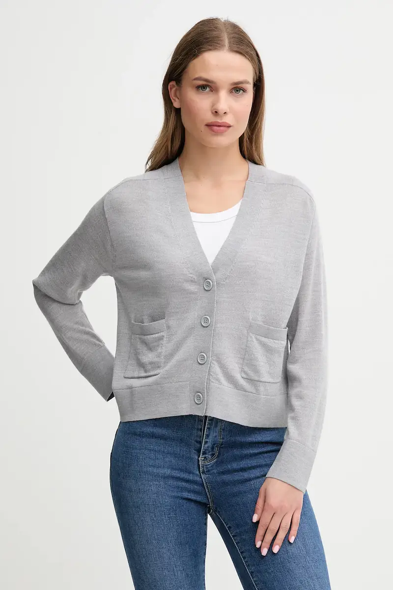 United Colors of Benetton Cardigan Donna Grigio 3609678