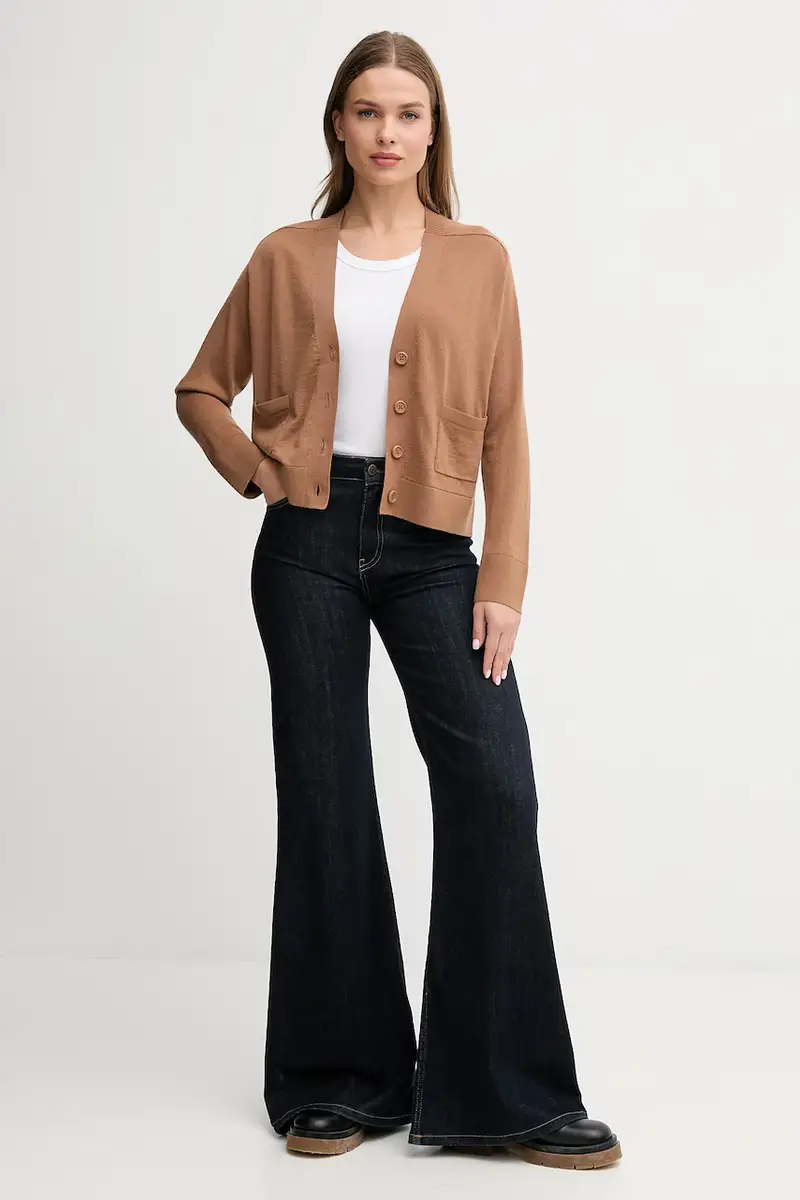 United Colors of Benetton Cardigan Donna Nero 3618268 miniatura 2