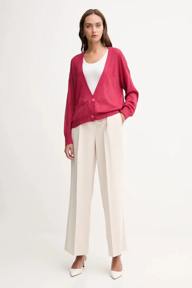 United Colors of Benetton Cardigan Donna Rosa 3663292 miniatura 2