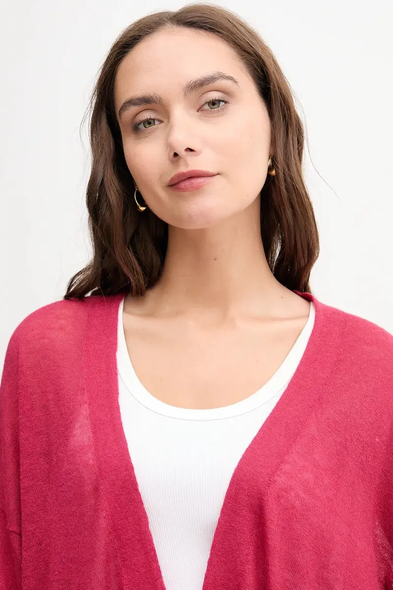 United Colors of Benetton Cardigan Donna Rosa 3663292 miniatura 4