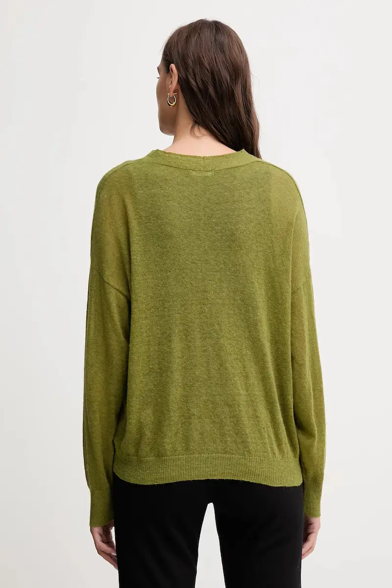 United Colors of Benetton Cardigan Donna Verde 3669783 miniatura 3