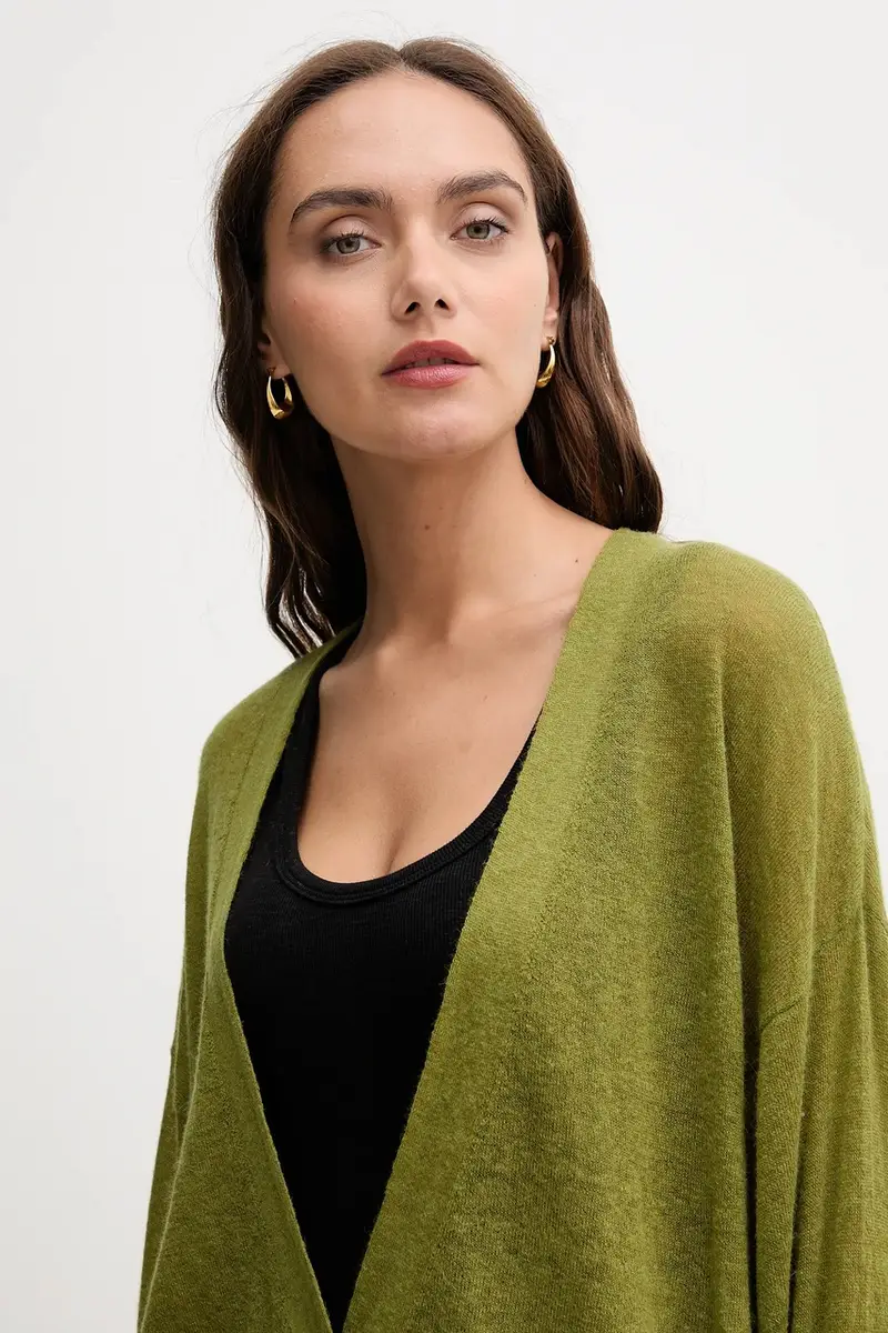 United Colors of Benetton Cardigan Donna Verde 3669783 miniatura 4