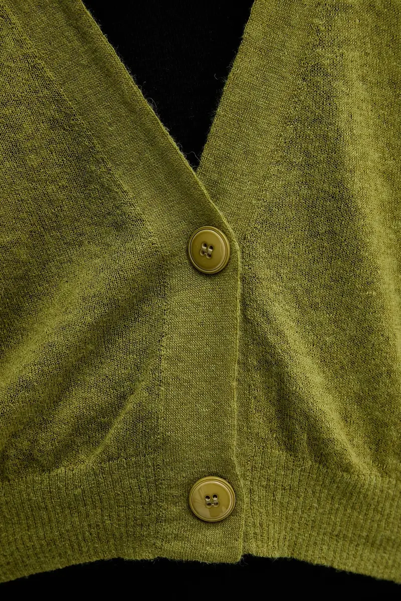 United Colors of Benetton Cardigan Donna Verde 3669783 miniatura 5