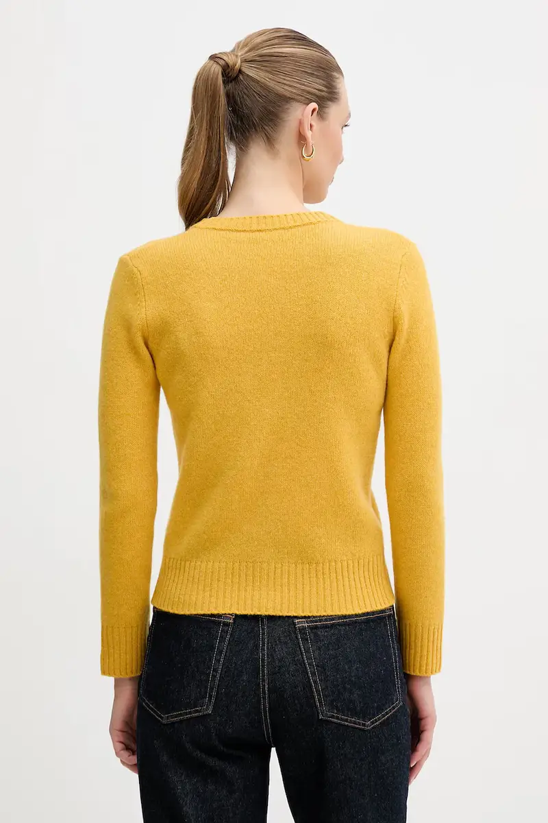 United Colors of Benetton Cardigan Giallo 4148400 miniatura 3