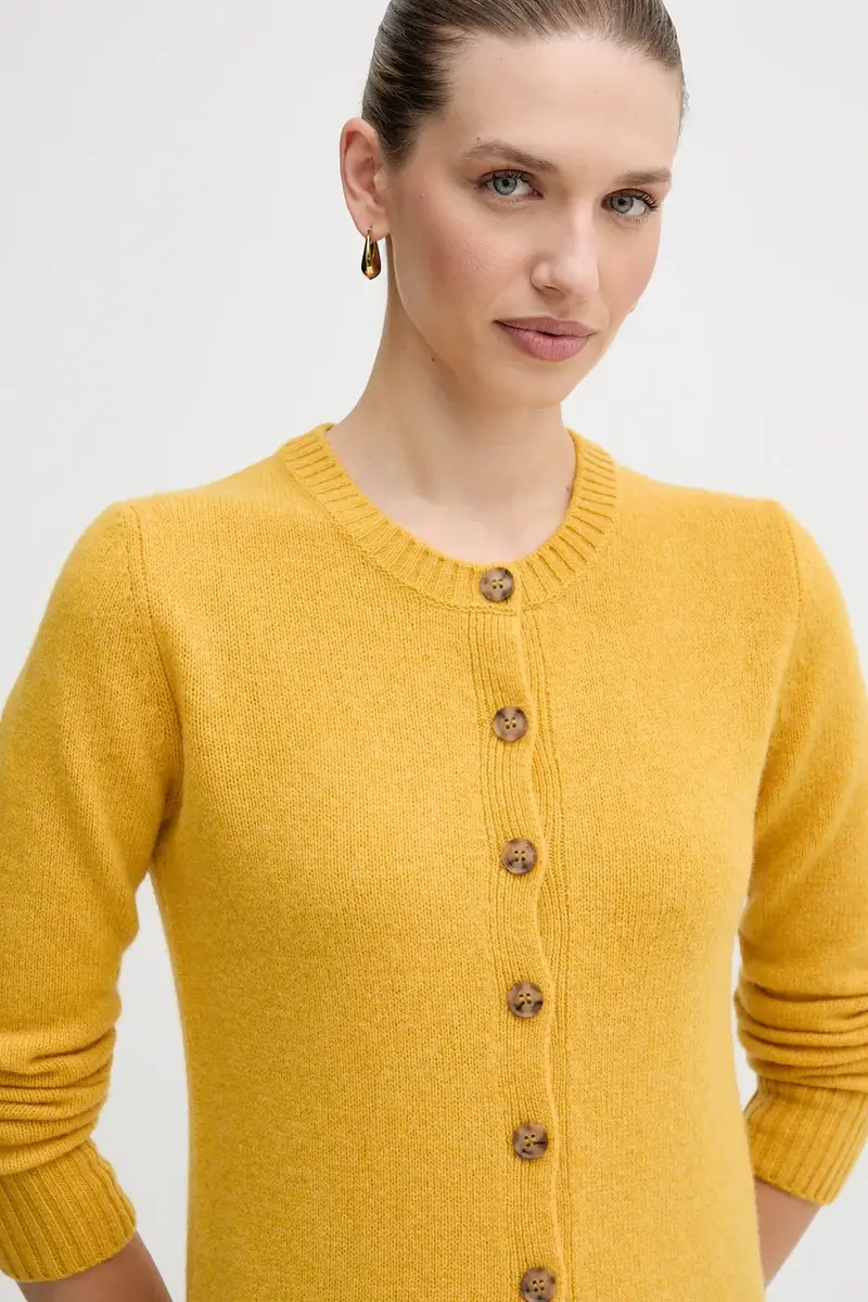 United Colors of Benetton Cardigan Giallo 4148400 miniatura 4