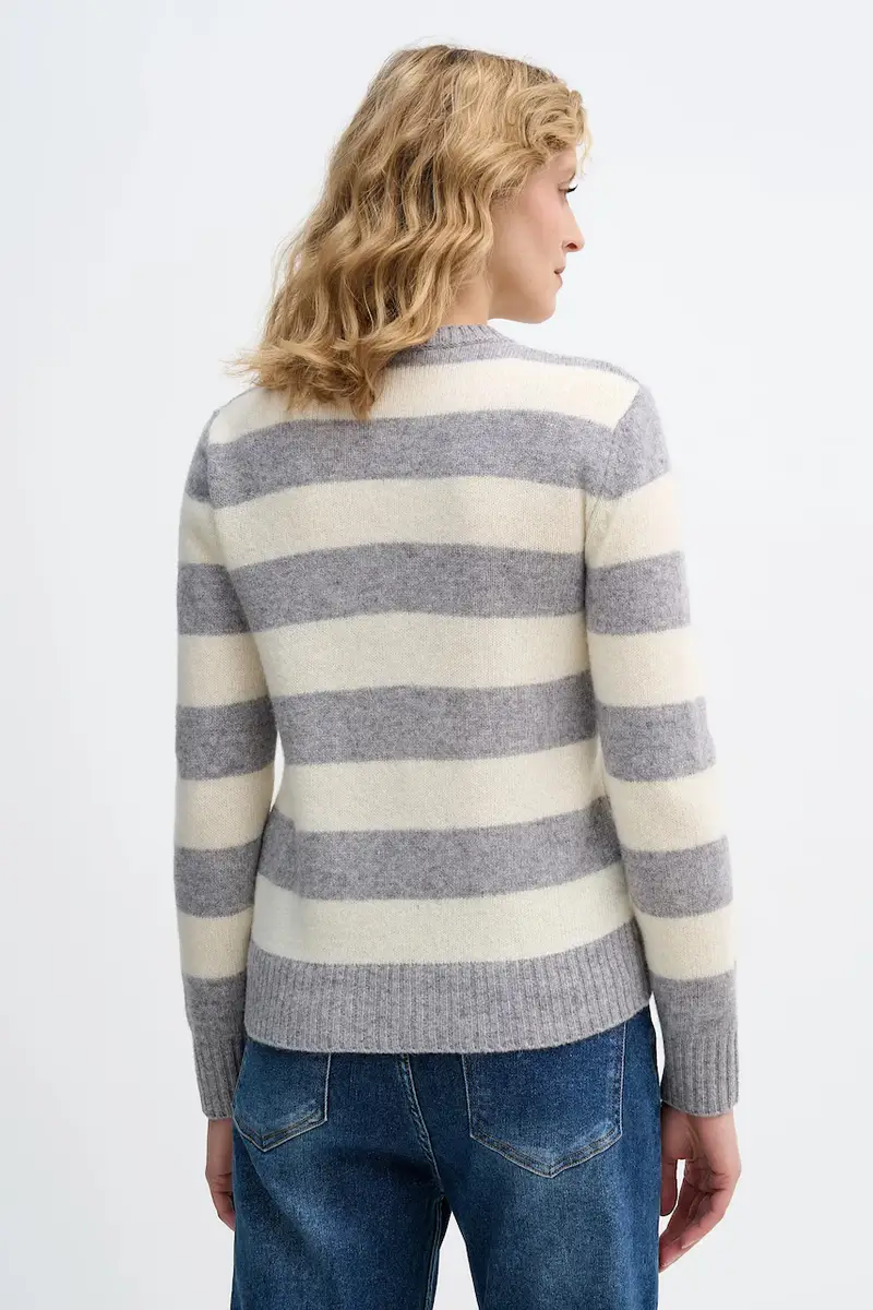 United Colors of Benetton Cardigan Grigio 4148551 miniatura 3