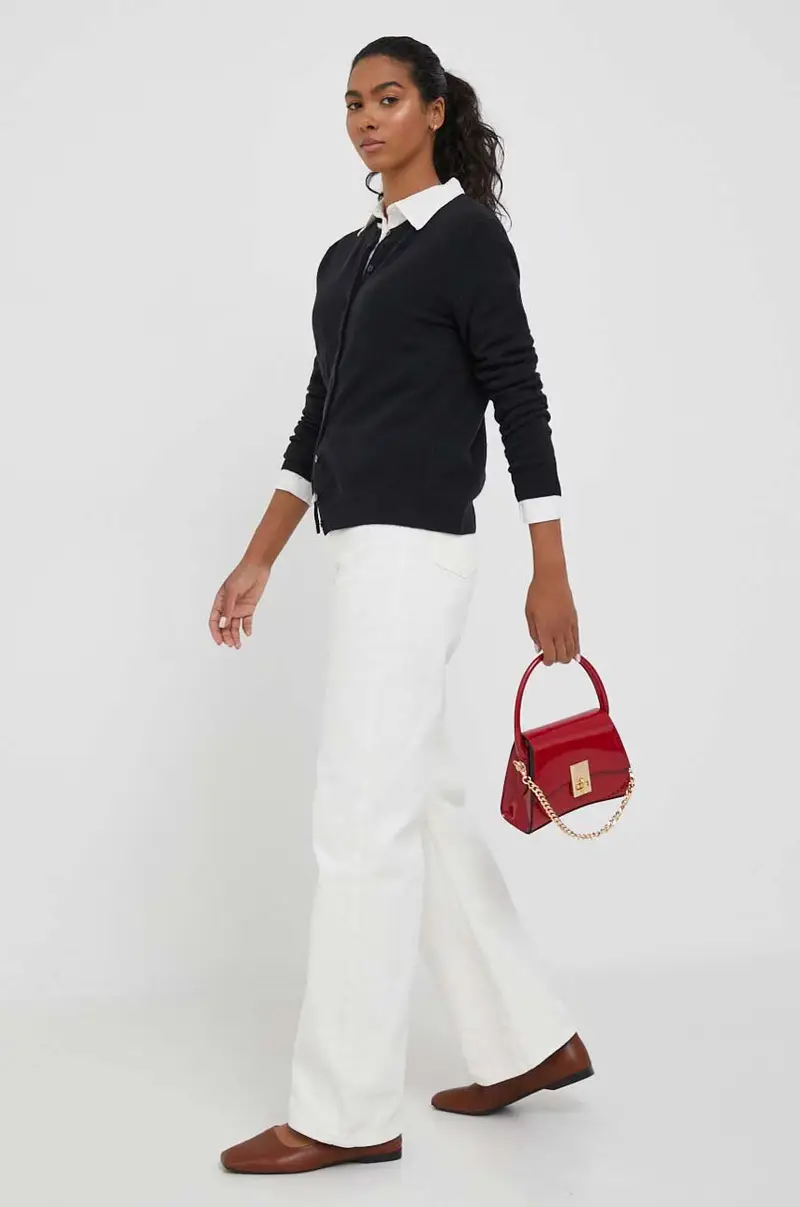 United Colors of Benetton Cardigan Nero 3624179 miniatura 2