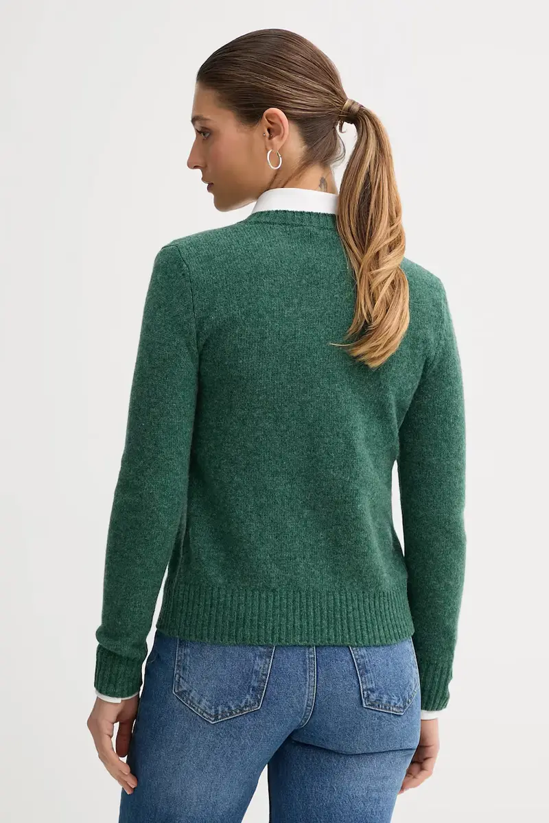 United Colors of Benetton Cardigan Verde 4151221 miniatura 3