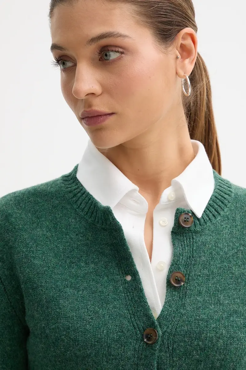 United Colors of Benetton Cardigan Verde 4151221 miniatura 4