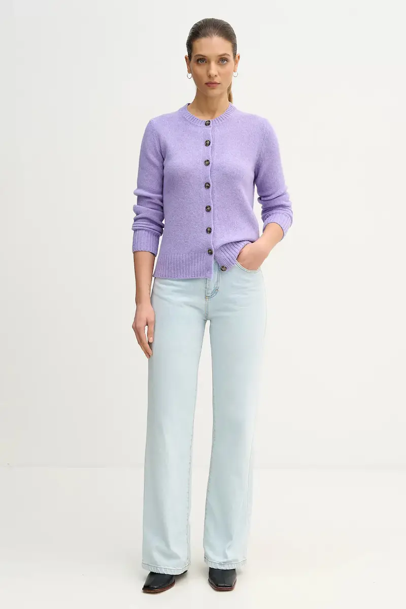 United Colors of Benetton Cardigan Viola 3958417 miniatura 2