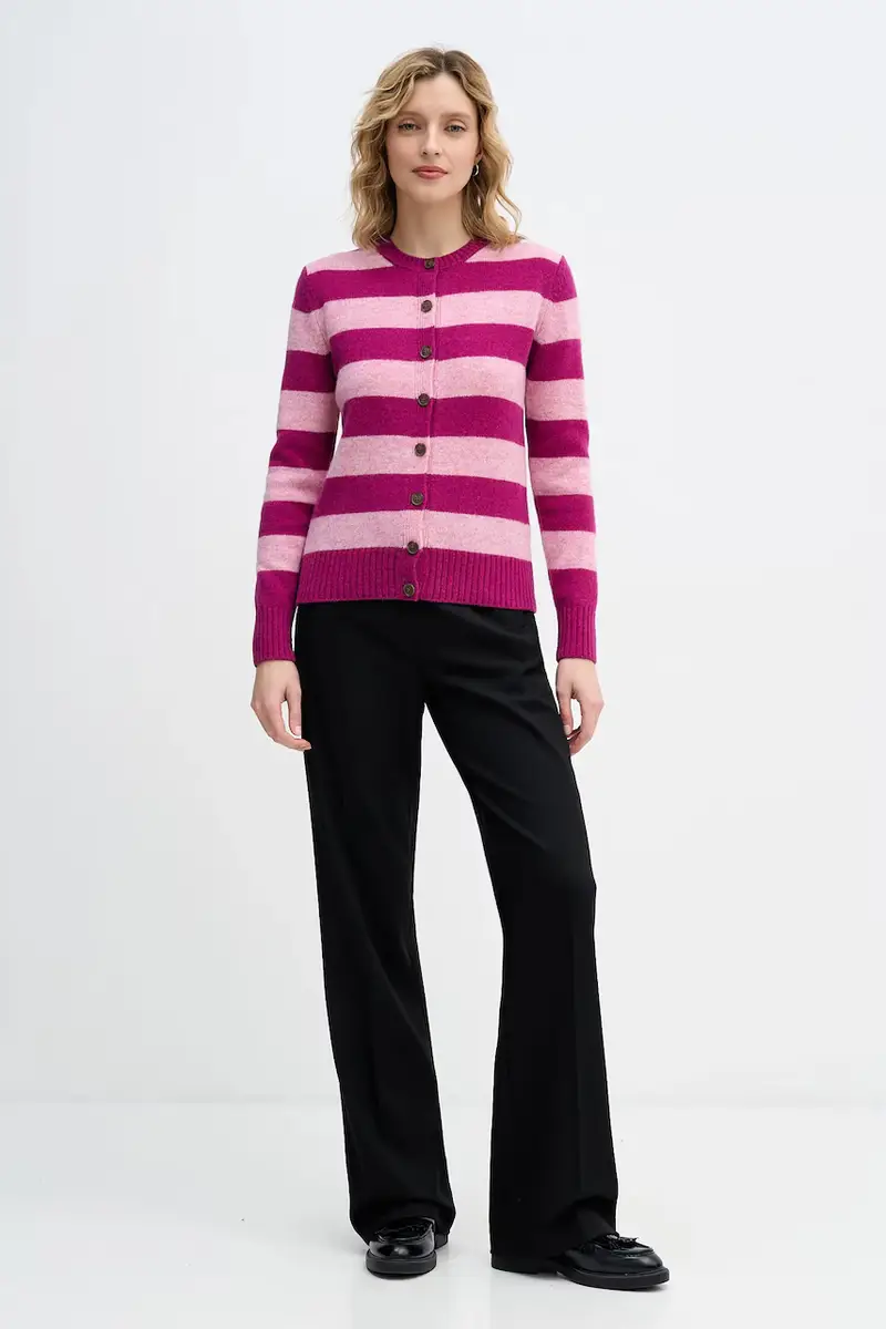 United Colors of Benetton Cardigan Viola 4151515 miniatura 2