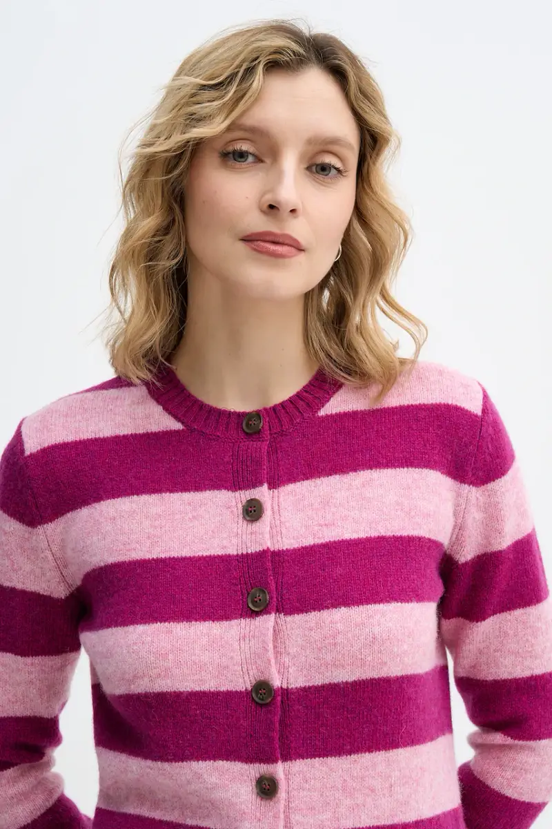 United Colors of Benetton Cardigan Viola 4151515 miniatura 4