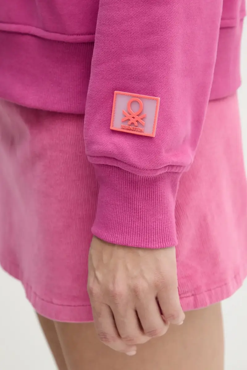 felpa donna colore rosa con cappuccio 3WNWD201C miniatura 5