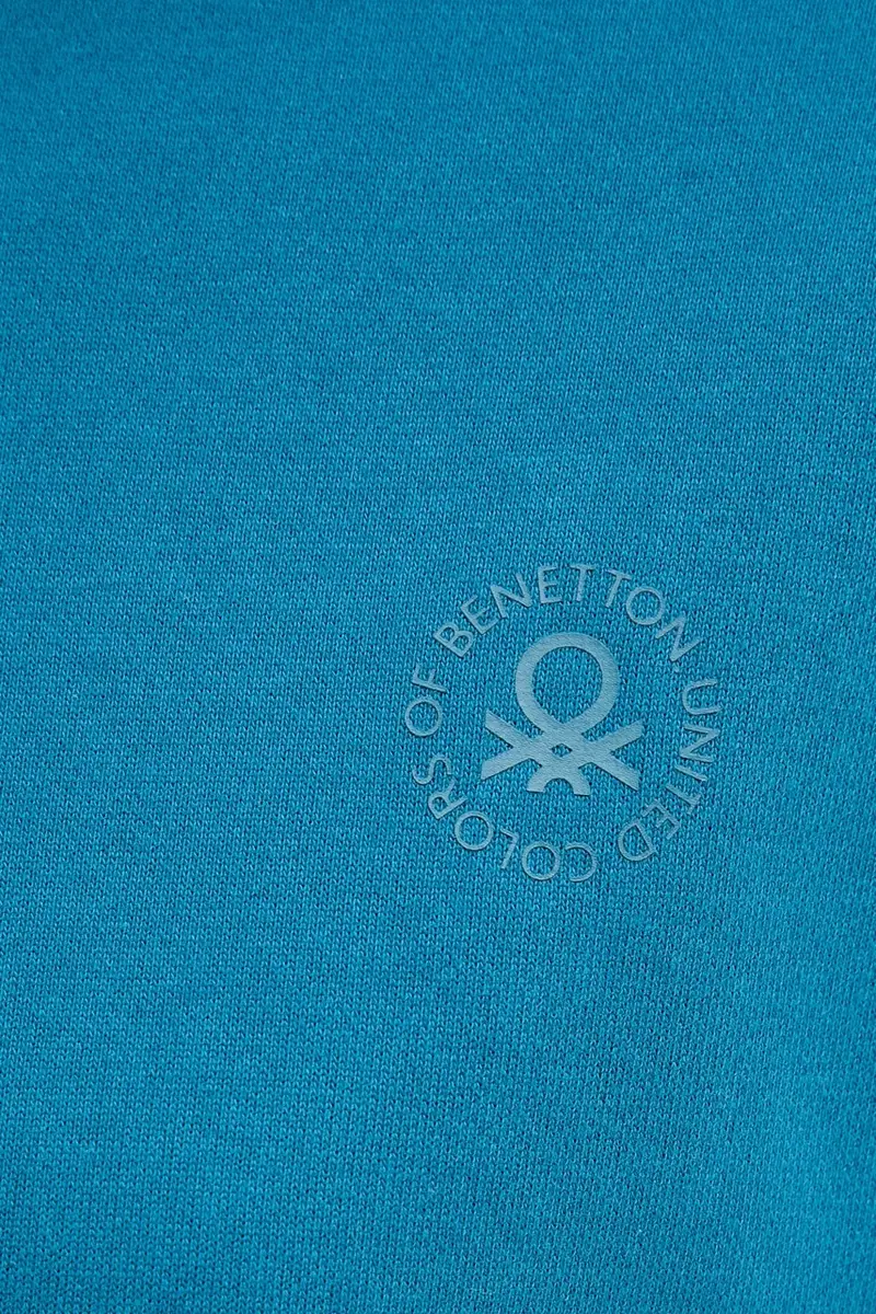 felpa donna colore turchese 3WNW3M07T miniatura 5