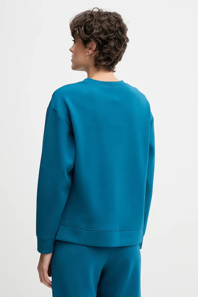 felpa donna colore turchese 3Y2F3M07M miniatura 3