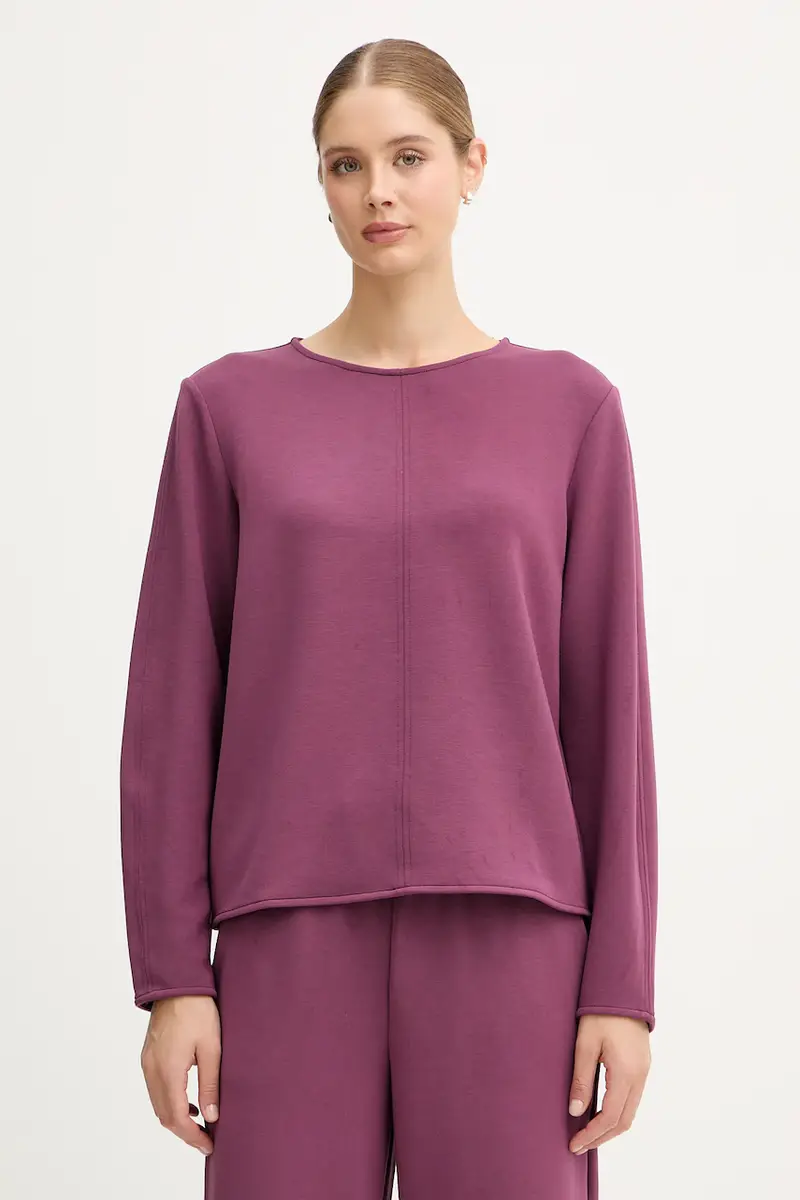 felpa donna colore violetto 3QAFD10AU