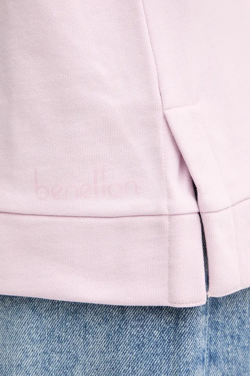 felpa in cotone donna colore rosa con cappuccio 3UNID500R miniatura 5