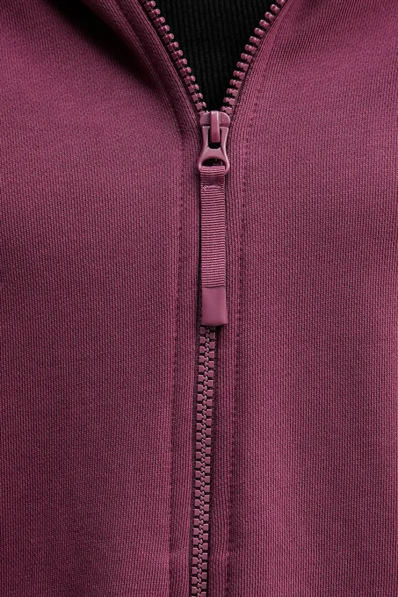 felpa in cotone donna colore rosa con cappuccio 3UNID500R Violetto miniatura 5