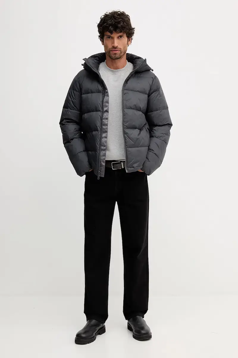 felpa in cotone uomo colore nero 342ZU1093 Grigio miniatura 2