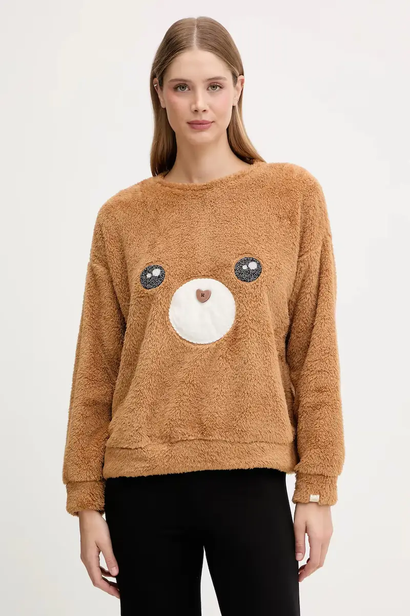 felpa notte donna colore marrone 3UKC3M07Z