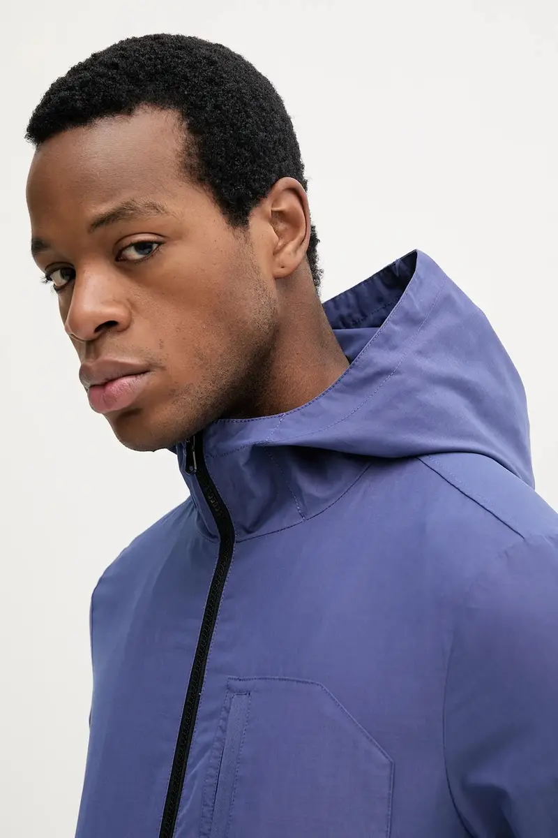 giacca colore blu navy 25R1UN069 miniatura 4