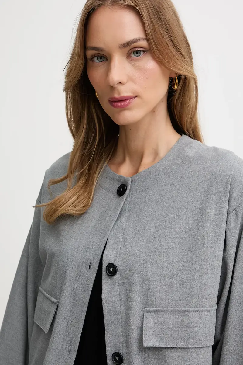 giacca colore grigio 2QIKDN08N miniatura 4