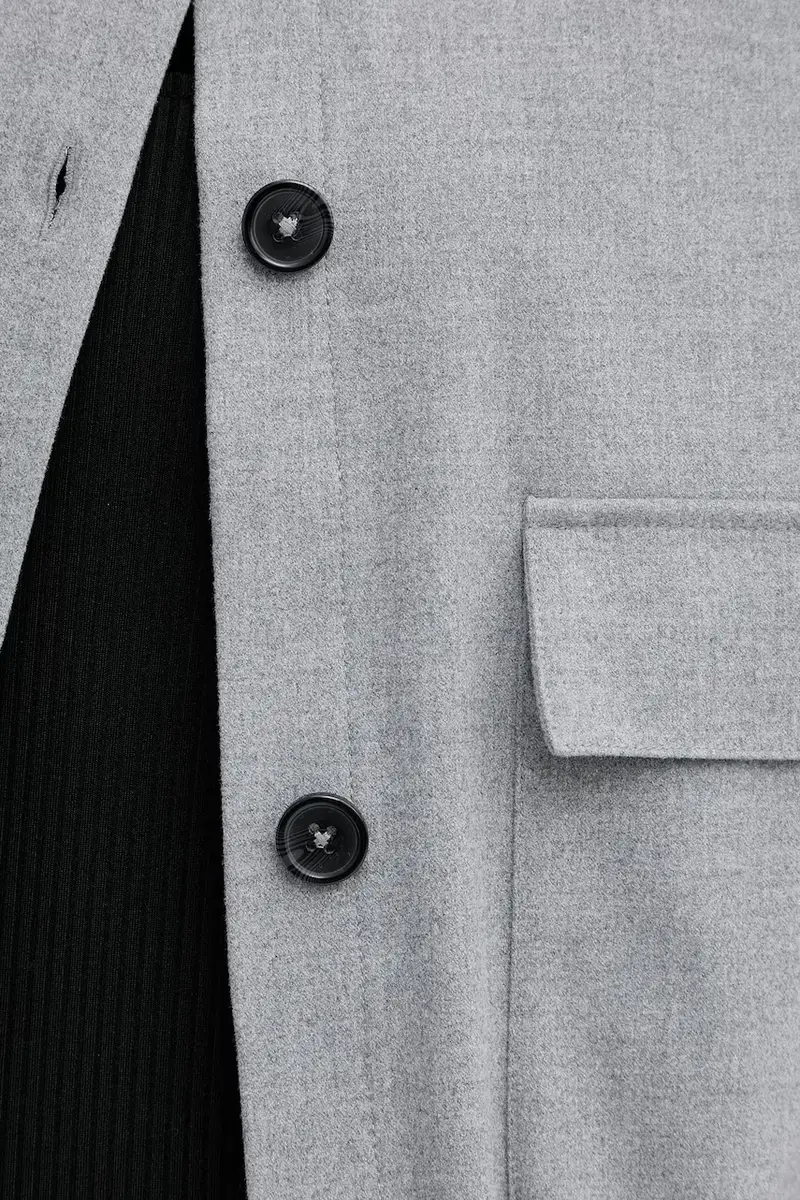 giacca colore grigio 2QIKDN08N miniatura 5