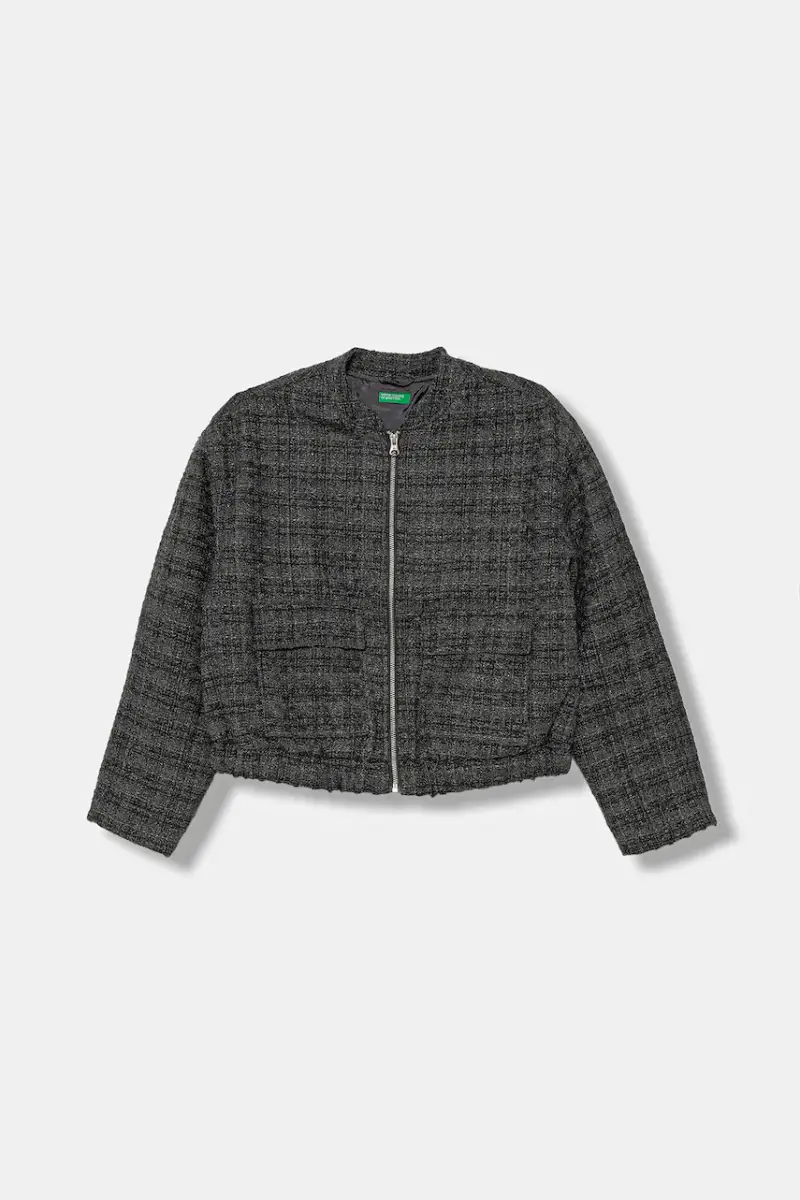 giacca con lana per bambini colore grigio 2SHECN06K