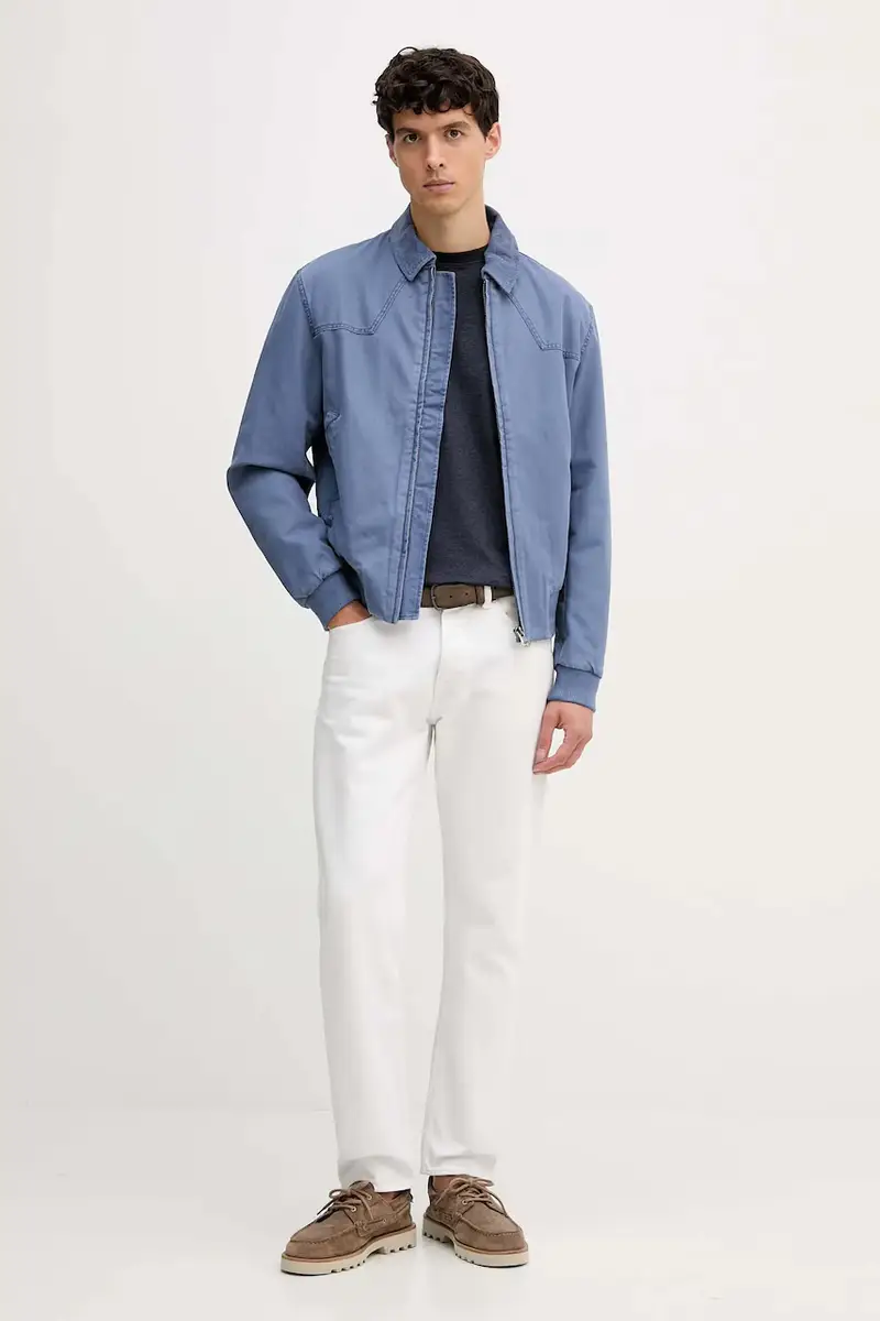 giacca di jeans colore blu 2QHDUN06K miniatura 2