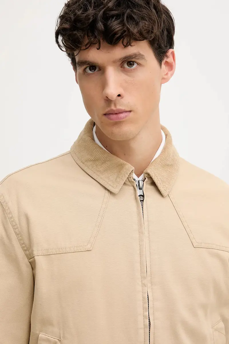 giacca di jeans colore marrone 2QHDUN06K miniatura 4