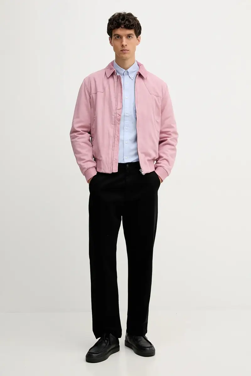 giacca di jeans colore rosa 2QHDUN06K miniatura 2