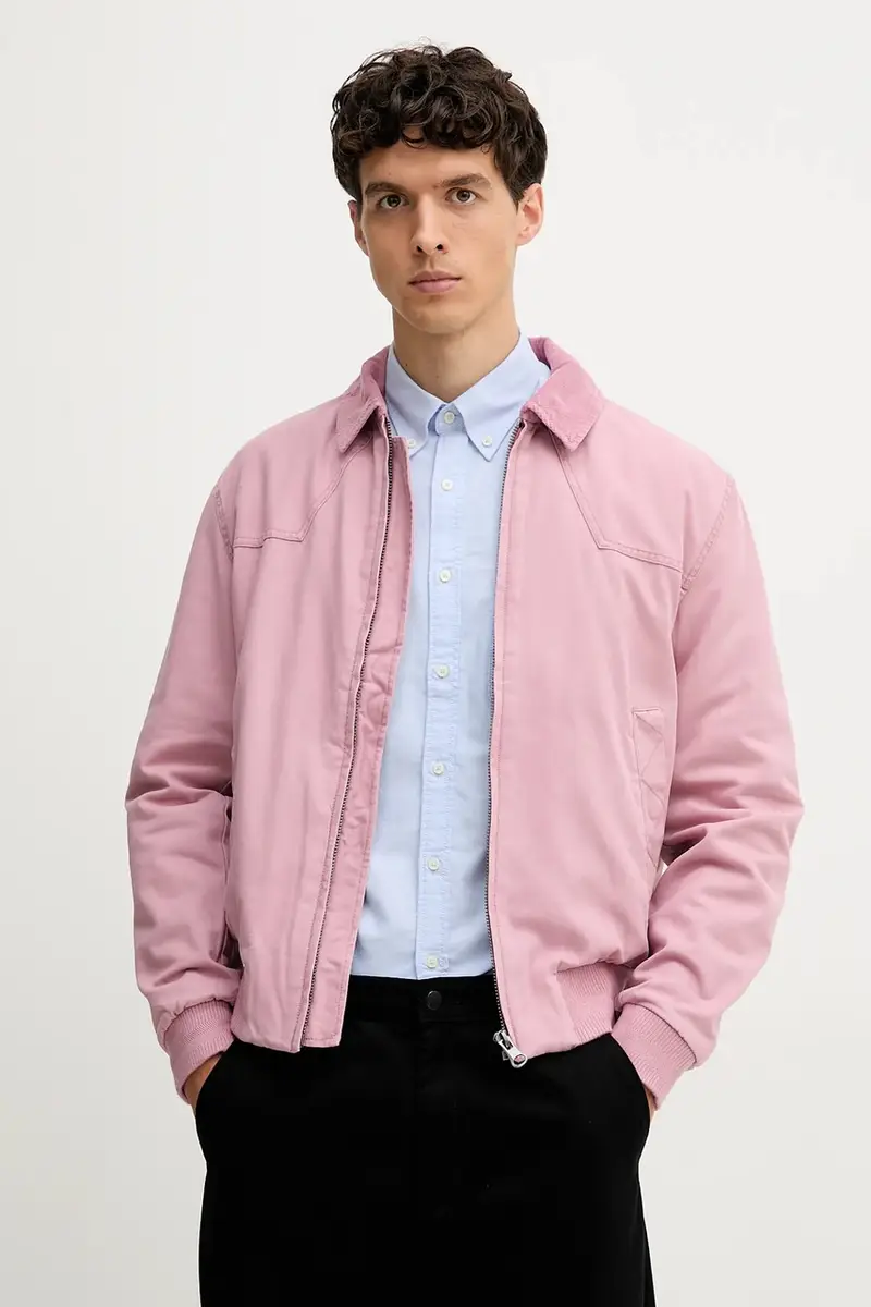 giacca di jeans colore rosa 2QHDUN06K miniatura 4